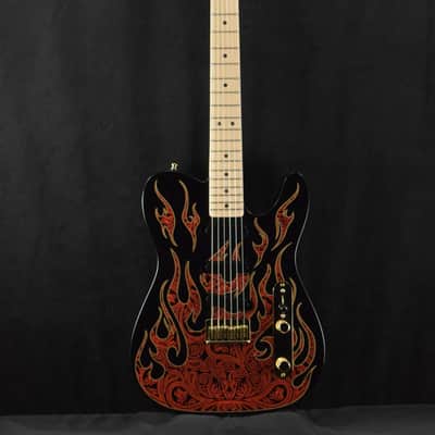 Mint Fender James Burton Telecaster Red Paisley Flames Maple Fingerboard image 2