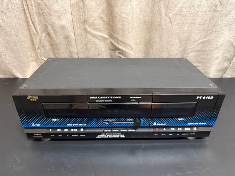Pyle Pro PT-649D dual cassette deck - Early 2000s image 1
