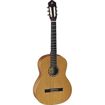 Ortega Guitars R122SN Family Series Cedar Top Slim Neck Nylon String Guitar w/ Gig Bag & Video Link image 1