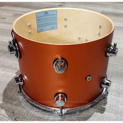 DW Performance 3pc Drum Set 22/12/16 Hard Satin American Rust image 3