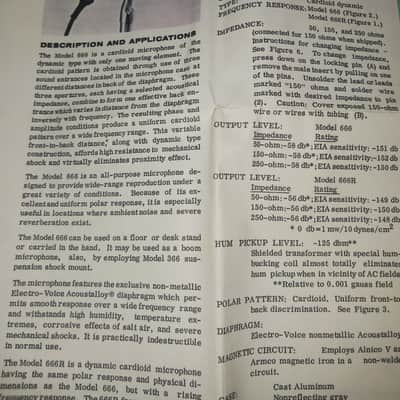 Electro-Voice 666 Supercardioid Dynamic Microphone 1950 - 1969 - Chrome image 12