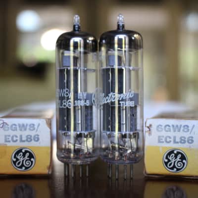 Pair ECL86 6GW8 NOS Tubes - "Brimar G. Britain" - Branded GE - 1968 - Matched - NIB - Testing New image 10