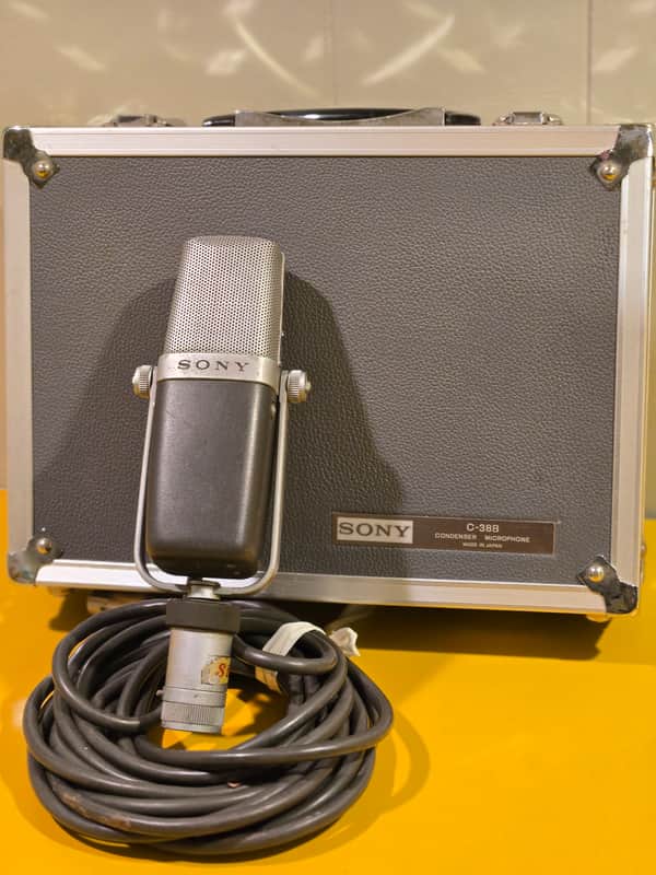 Sony C-38B Condenser Microphone — Already Converted to Standard XLR — Tested & Working — Includes Hard Case image 1