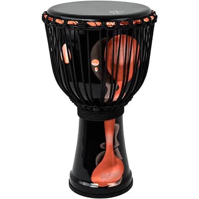 X8 Drums  Blackout Lava Lamp Djembe 12 in.  2024 - Red Multi Fade image 4
