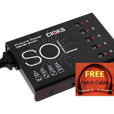 CIOKS Sol Pedal Power (WATCHLIST OFFER) Selectable Voltage,5 Isolated Outlets,9 Cables image 10