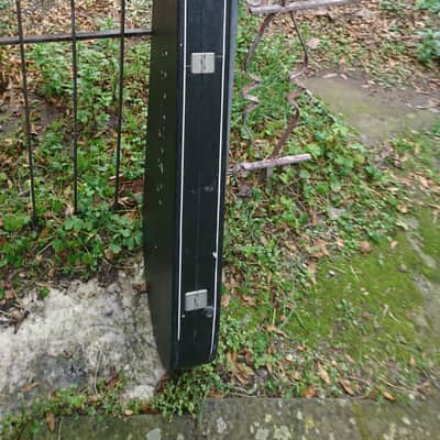 60s 70s vintage Polverini Italian Hard Shell Wood Case for Electric Bass image 4