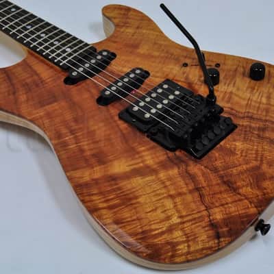 Schecter CET Koa Natural Gloss USA Custom Shop Electric Guitar image 6