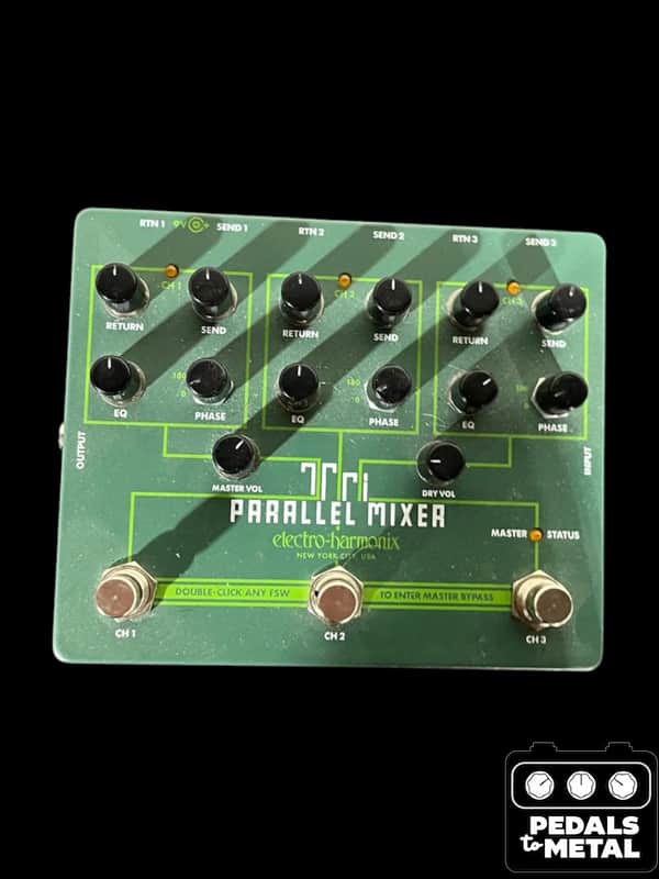 Electro-Harmonix Tri Parallel Mixer Effects Loop Mixer/Switcher 2019 - Present - Green - X17073 image 1