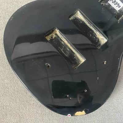 Black 6 String Bass Guitar Basswood Body image 2