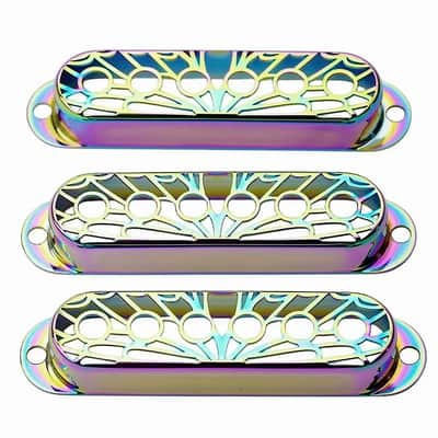 3pcs Rainbow Finish Guitar Single Coil Strat Style Pickup Covers image 2
