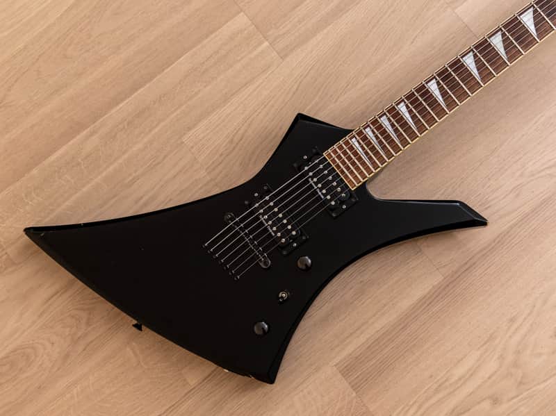 2000s Jackson Stars Kelly KE7 7 String Electric Guitar Black Japan