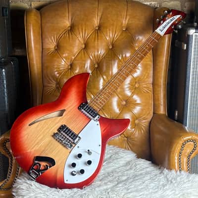 1966 Rickenbacker 330 Vintage Fireglo Made In USA Electric Guitar W/ Original Hardshell Case! image 1
