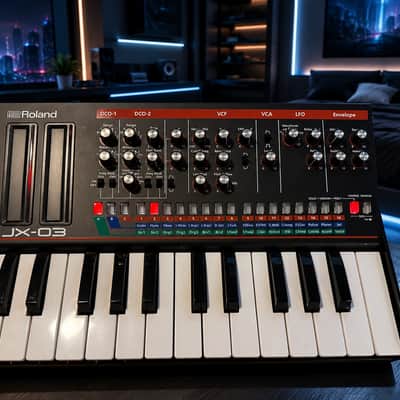 Roland JX-03 Boutique Synth + K-25m Keyboard | Ready to Play • USB Cable & Fresh Batteries Included