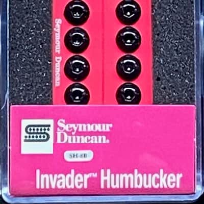 Seymour Duncan SH-8B Invader 6 String Bridge Humbucker - NEON PINK image 2