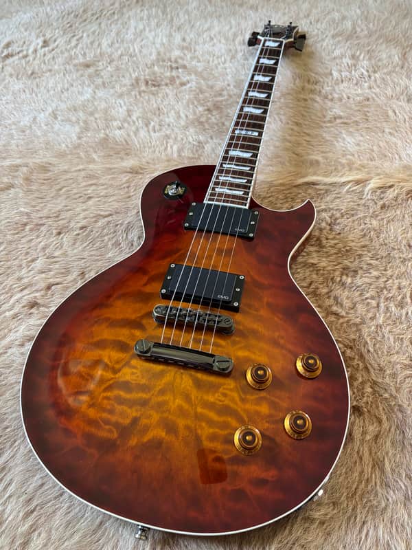 ESP Eclipse I CTM 2009 - Tobacco Burst - MIJ - Rare 4-Knob - Quilted Maple  Top - EMG 81/60 - Excellent
