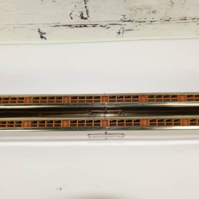 1960s Hohner 48 Chord Model 267/387 Orchestral Harmonica & Case image 9