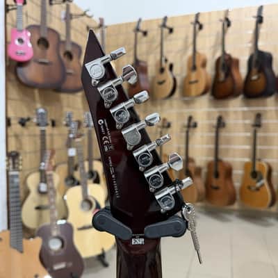 ESP LTD KS-7 QM ET DBSB, EverTune Ken Susi, Dark Brown Sunburst image 13