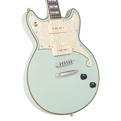 D'Angelico Deluxe Brighton Limited Edition SS with Stop-Bar Tailpiece Sage image 2