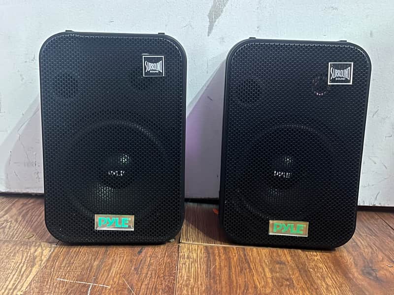 Pyle PDWR50B Home Dual Waterproof Outdoor Speaker System - Black image 1