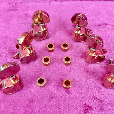 Used Grover Rotomatic Gold 3+3 Guitar Tuners-Tuning Machines 102G image 6