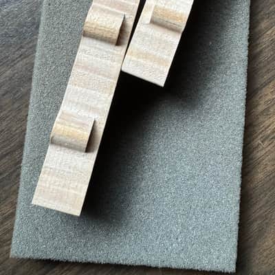 Guilford 5A Presentation Grade Flame Maple Jazz Bass Cover Set - fits Seymour Duncan/ Fender USA image 2