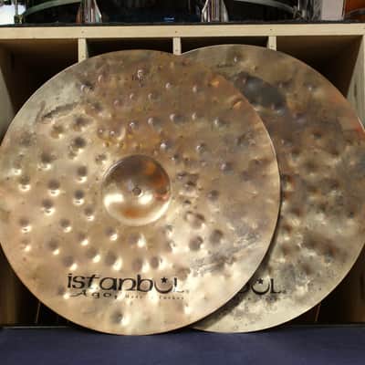 Istanbul Agop 17" Xist Dry Dark Brilliant Hi-Hats 1058/1557g image 3
