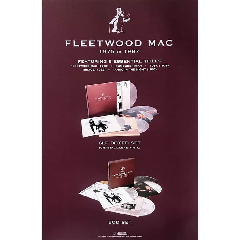 FLEETWOOD MAC 1975 to 1987 Ltd Ed New RARE Tour Poster Display! RUMOURS TUSK MIRAGE TANGO IN THE NIGHT Art Pop Blues Soft Rock image 1