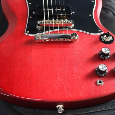 2020 Epiphone SG Classic P90's Electric Guitar - Worn Cherry image 11