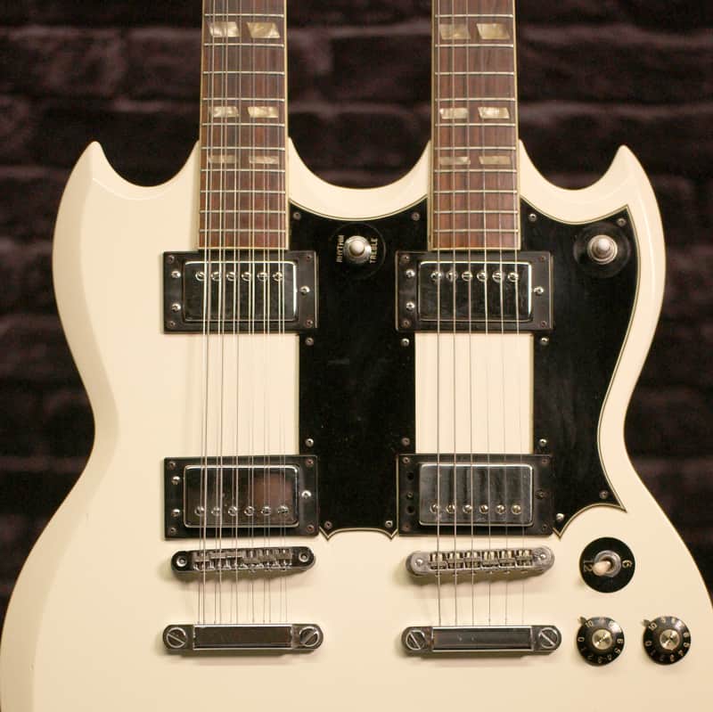Vintage Ventura Double Neck 6 & 12 String Guitar - Copy of Gibson EDS-1275 image 1