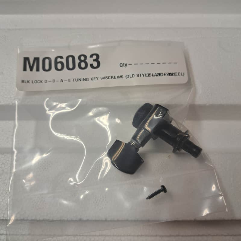 Schaller complete set of 6 inline left locking tuners NOS- Black image 1