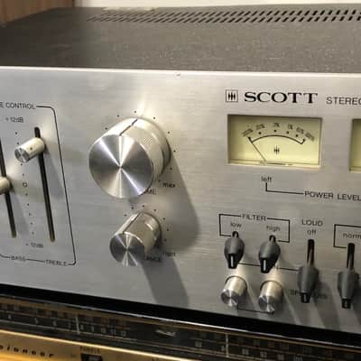 H. H. Scott Model A-437 Stereo Integrated Amplifier W/ Pre-outs Vintage 1977 Silverface image 3