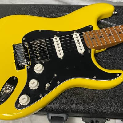 NEW! Fender American Ultra Stratocaster HSS - Dealer Exclusive Limited Edition - Roasted Maple Neck - Graffiti Yellow - In-Stock! 8.2lbs - G0G07070 image 4