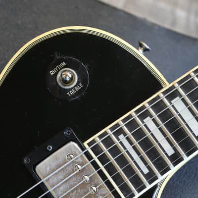 1974 Gibson Les Paul Custom Electric Guitar Black Ebony w/ Nickel Hardware + OHSC image 3