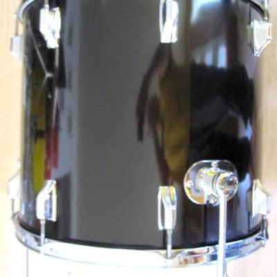 18" x 16" Rogers Floor Tom with Legs, Black Wrap - Vintage 1970s image 8