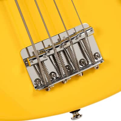 Cort GBSHORTSCALEYCB Poplar Body Roasted Maple C Shape Neck Short Scale 4-String Electric Bass Guitar w/Gig Bag image 7
