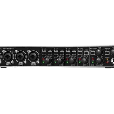 BEHRINGER UMC404-HD U-PHORIA INTERFACCIA AUDIO 4X4 MIDI USB 192 KHZ PREAMPLIFICATORI MIDAS SCHEDA PHANTOM +48V image 4