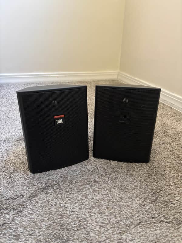 JBL Control 25T Compact Indoor/Outdoor Background/Foreground Speakers (Pair) - Black image 1