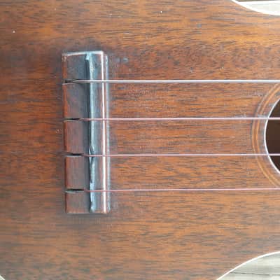 Martin-Like Vintage Soprano Rutan Ukulele 1920s - Solid Mahogany image 12