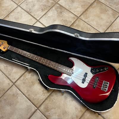 1995 Fender American Standard Jazz Bass Crimson Burst image 11