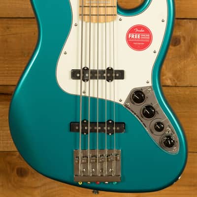 Squier Classic Vibe Active 70s Jazz Bass V - Maple - Ocean Turquoise - 5-String image 1