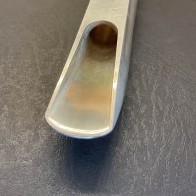 (- VINTAGE -) SELMER Short-Shank Scroll Metal C** Bb Tenor Saxophone Mouthpiece - Silver Plate image 9