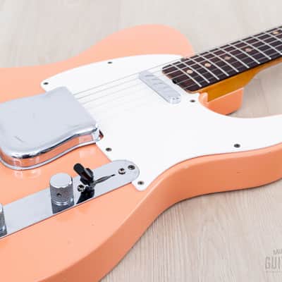 1960 Fender Telecaster Pre-CBS Vintage Guitar Slab Board Tahitian Coral w/ Case image 7