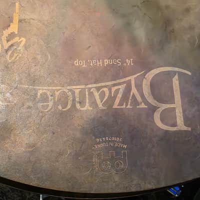 Meinl 14" Byzance Vintage Sand Hi-Hat (Pair) 2010 - Present - Sandblasted image 2