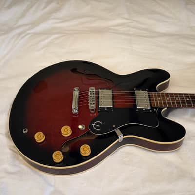Vintage 1998 Epiphone Dot (Gibson 335) - Made in Korea (MIK) - Cinnamon Burst - Free Pro Setup image 2