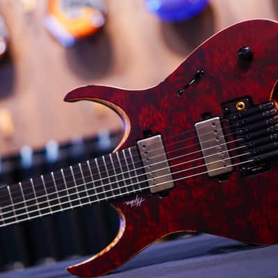 Mayones Hydra Elite PRO 7 Trans Dirty Red Satine image 4
