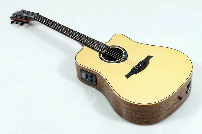 Lag Tramontane HyVibe THV20DCE Dreadnought Acoustic-Electric Smart Guitar - Natural image 1