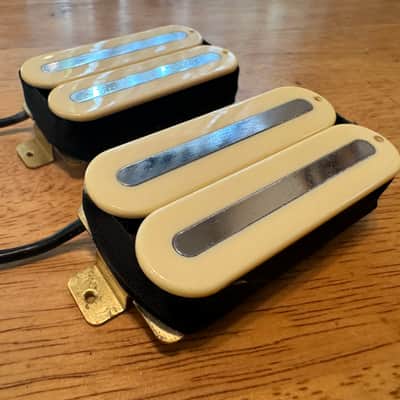 Dragon Fire Power Rails Humbucker Set 2023 - Double Cream Handmade DiMarzio X2N Power Plus Clones image 1