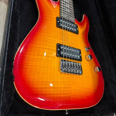 2015 Schecter USA Custom Shop Sunset Classic II 7 Ace Burst FM/MAH ME image 3