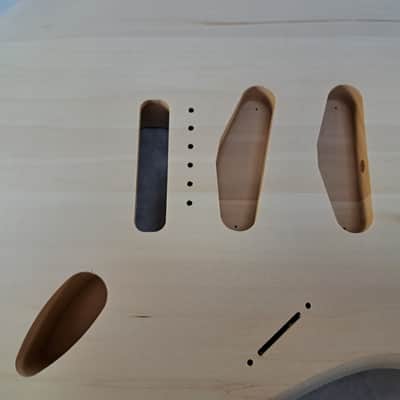 Unfinished Basswood SSS Strat Stratocaster body Fits Fender neck J2426 image 2