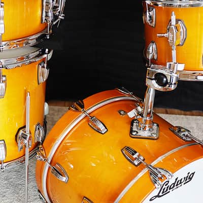 Ludwig Classic Maple Jazzette 18" / 12" / 14" & Snare Drum Set w/ VIDEO! Bop Kit Outfit Rounded Edges image 4